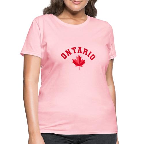 Ontario with maple leaf - Women's T-Shirt