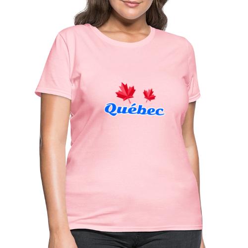 Québec with two red maple leaves - Women's T-Shirt