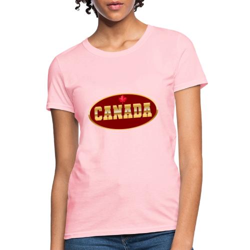 Canada in golden letters - Women's T-Shirt