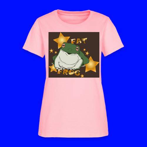 Fat Frog on Brown - Women's T-Shirt