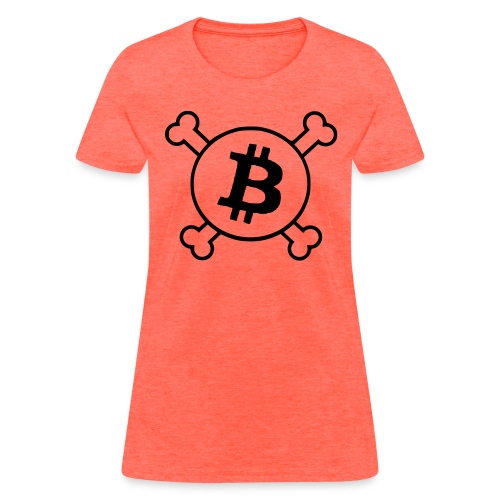 btc pirateflag jolly roger bitcoin pirate flag - Women's T-Shirt