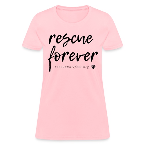 Rescue Forever Cursive Large - Women's T-Shirt