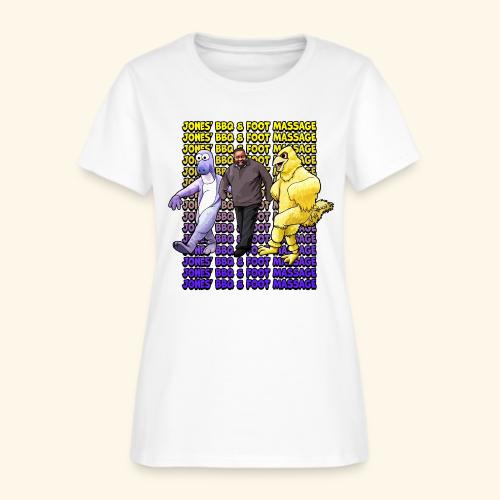 Jones BBQ and Foot Massage - Dancing Wall - Women's T-Shirt