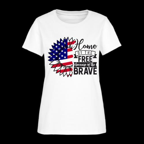 Home the free because of the brave - Women's T-Shirt
