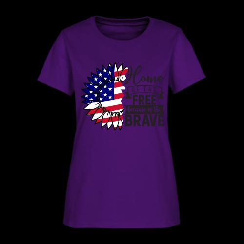 Home the free because of the brave - Women's T-Shirt