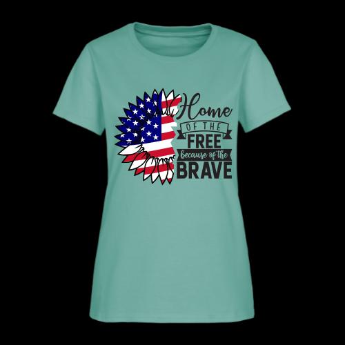Home the free because of the brave - Women's T-Shirt