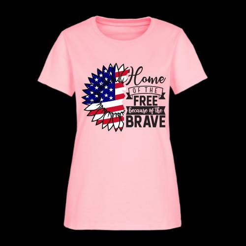 Home the free because of the brave - Women's T-Shirt