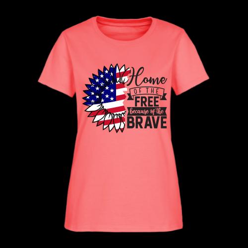 Home the free because of the brave - Women's T-Shirt