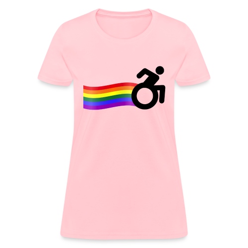 Rainbow wheelchair - Women's T-Shirt