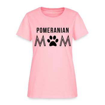 Pomeranian Mom, Pomeranian - Women's T-Shirt - pink - Front