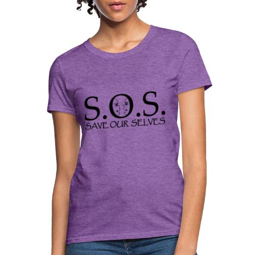 SOS Black on Black - Women's T-Shirt