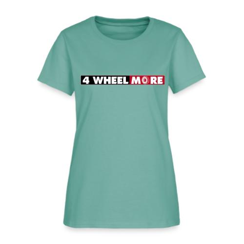 4 Wheel More Rectangle Logo - Women's T-Shirt