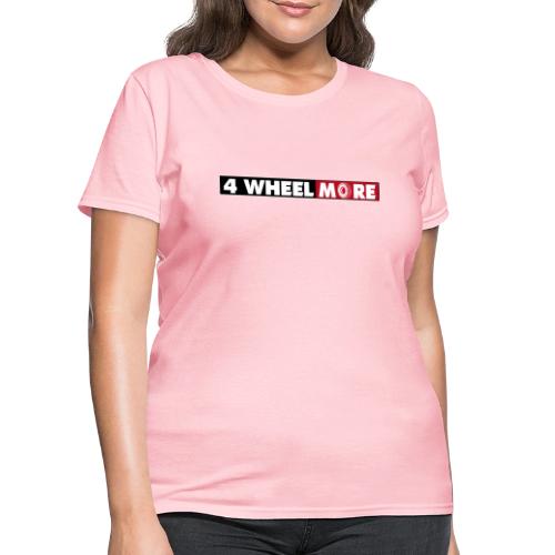 4 Wheel More Rectangle Logo - Women's T-Shirt