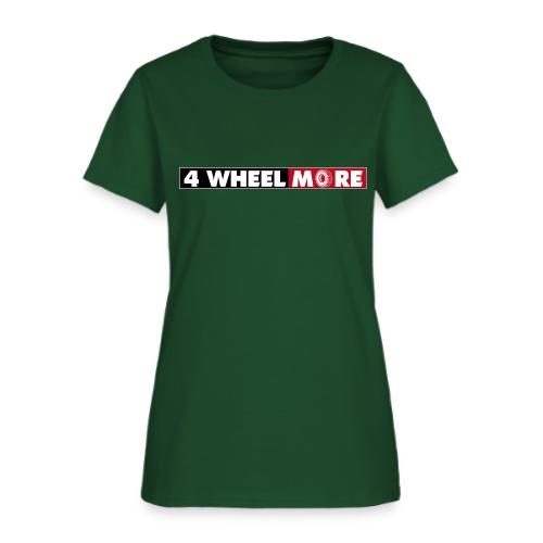 4 Wheel More Rectangle Logo - Women's T-Shirt
