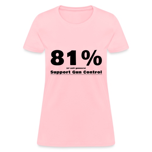 81% Support (black) - Women's T-Shirt