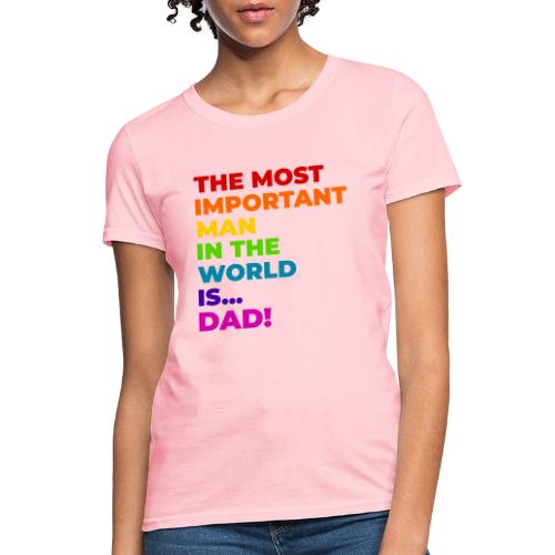 Dad: The Most Important Man in the World - Women's T-Shirt