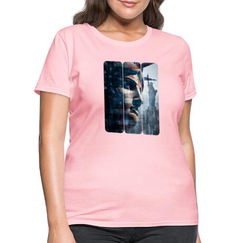 USA: Liberty in Three Visions - Women's T-Shirt