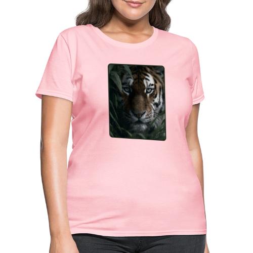 Tiger Jungle Eyes Wildlife Design - Women's T-Shirt
