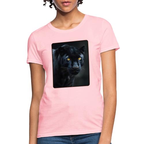 Black Panther Glowing Eyes Design - Women's T-Shirt