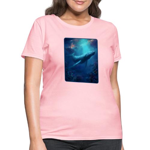 Humpback Whale Ocean Reef Design - Women's T-Shirt
