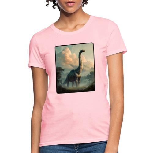 Brachiosaurus Prehistoric Scene Design - Women's T-Shirt