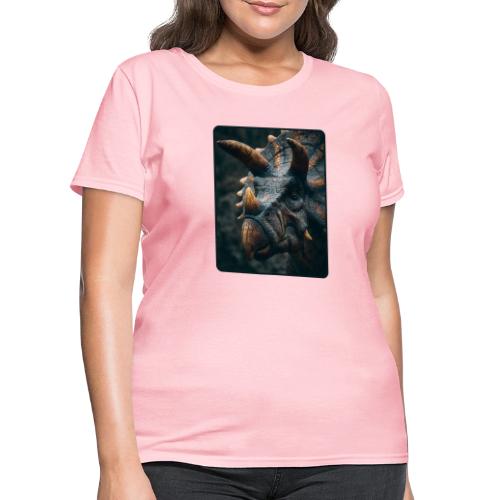 Triceratops Detailed Portrait Design - Women's T-Shirt