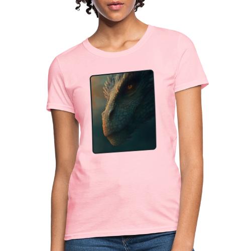 Golden Eye Dragon Close-Up Design - Women's T-Shirt