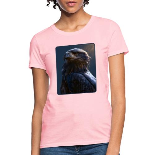 Majestic Eagle Cinematic Portrait Design - Women's T-Shirt
