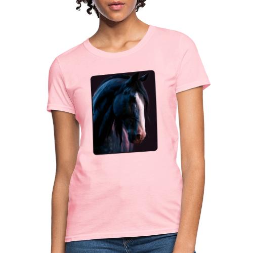 Noble Horse Cinematic Portrait Design - Women's T-Shirt