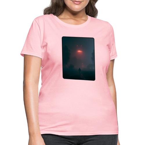 Mysterious UFO Encounter Design - Women's T-Shirt