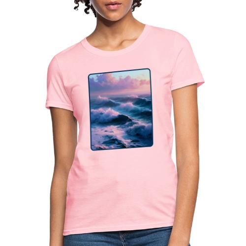 Dreamy Pastel Ocean Sunset Art - Women's T-Shirt