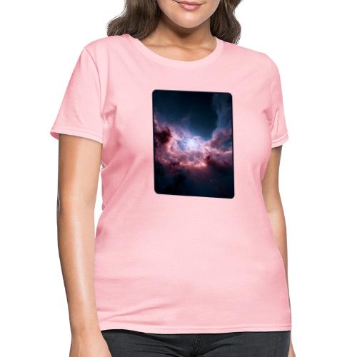 Radiant Cosmic Nebula Artwork - Women's T-Shirt