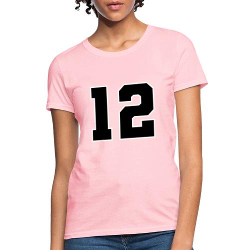 Varsity Number 12 Sports Design - Women's T-Shirt