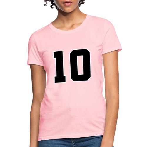 Varsity Number 10 Athletic Design - Women's T-Shirt