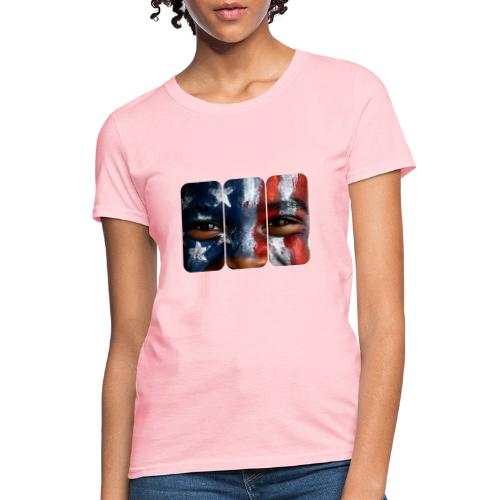 USA: Three Panels of Pride - Women's T-Shirt