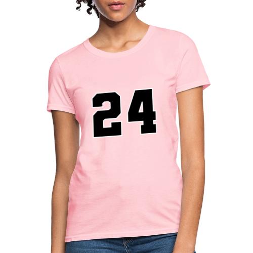 Varsity Number 24 College Font - Women's T-Shirt