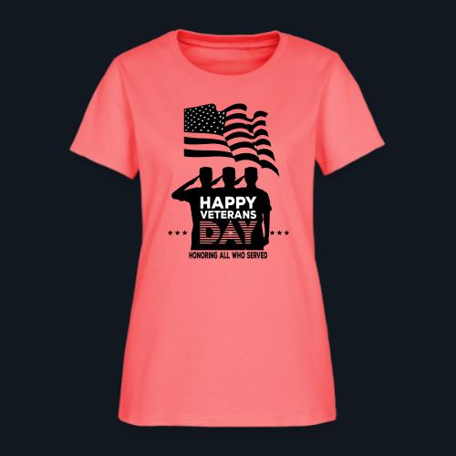 Happy Veterans Day Honoring All Who Served - Women's T-Shirt