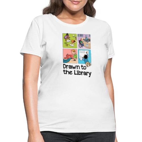 Drawn to the Library - Women's T-Shirt
