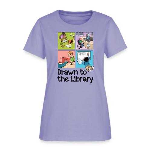 Drawn to the Library - Women's T-Shirt