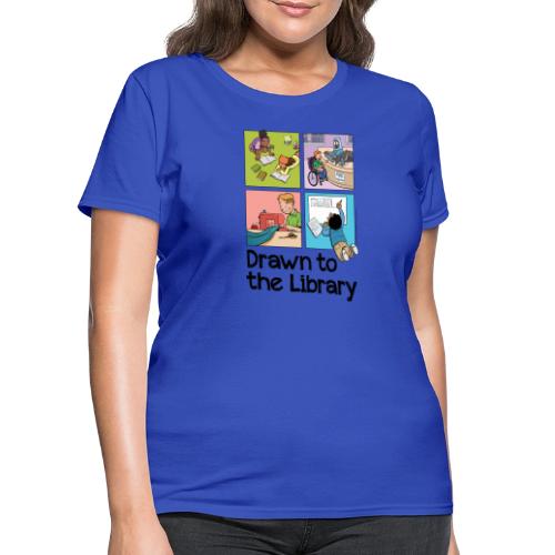 Drawn to the Library - Women's T-Shirt