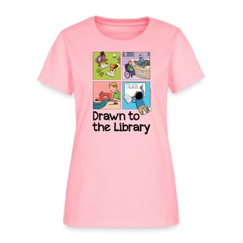 Drawn to the Library - Women's T-Shirt