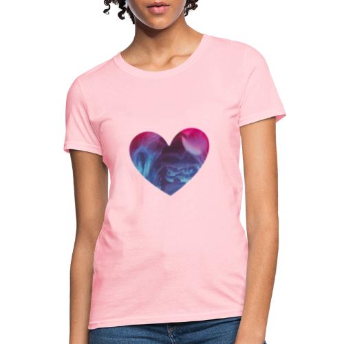 Heart Abstract Smoke - Women's T-Shirt