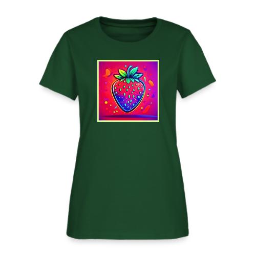 Neon Strawberry Pop - Women's T-Shirt
