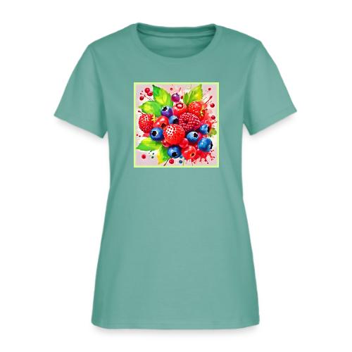 Summer Berry Splash Design - Women's T-Shirt