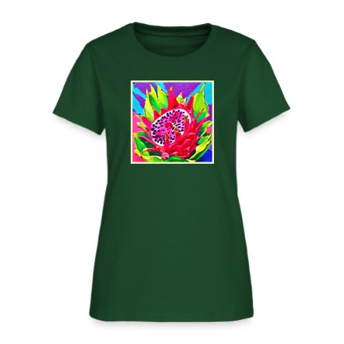 Neon Dragon Fruit Splendor - Women's T-Shirt