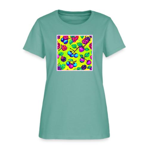 Bright Berry Fruit Pattern - Women's T-Shirt