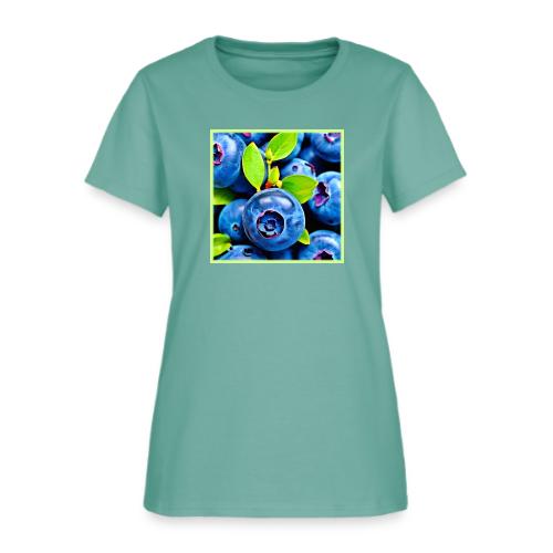 Fresh Blueberries Close-Up - Women's T-Shirt