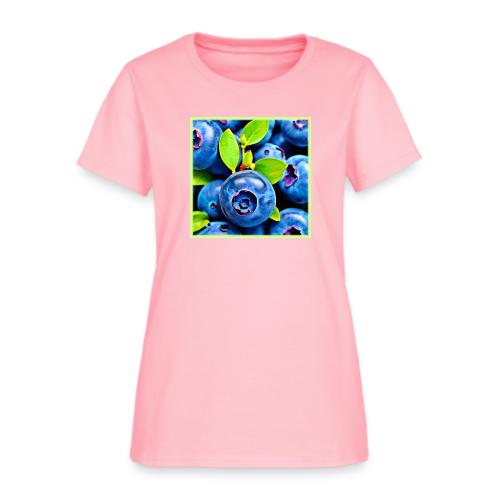 Fresh Blueberries Close-Up - Women's T-Shirt