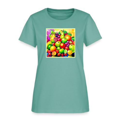 Vibrant Fruit Medley Art - Women's T-Shirt