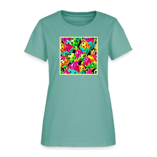 Dragon Fruit Vivid Pattern - Women's T-Shirt